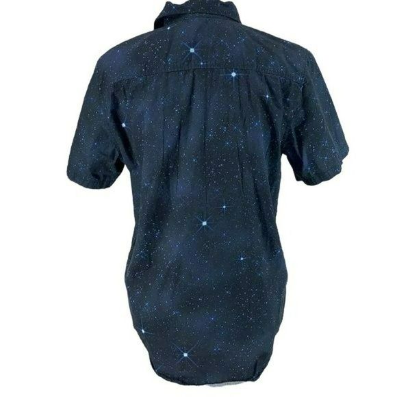 Dr. Who Men's Blue Time Machine Button Down‎ Short Sleeve Shirt Size Small - Picture 3 of 9